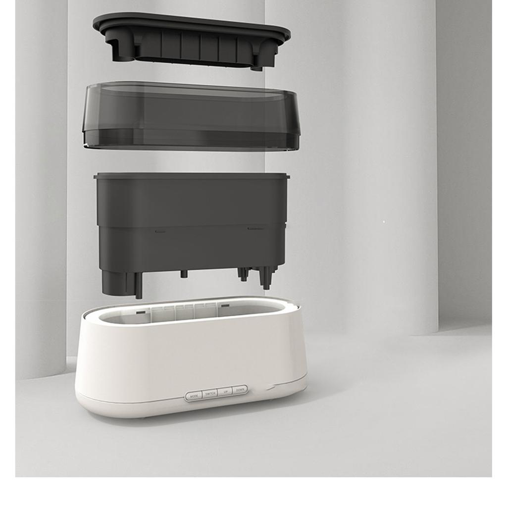 Clock flame aromatherapy machine usb home atmosphere light bedroom alarm clock automatic aromatherapy machine silent air humidifier