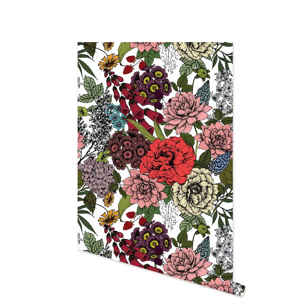 

Цветочные самоклеящиеся обои из винила, удобные для арендаторов, красочная самоклеящаяся контактная бумага для ванной, кухонного шкафа, декора детской 2mx45cm