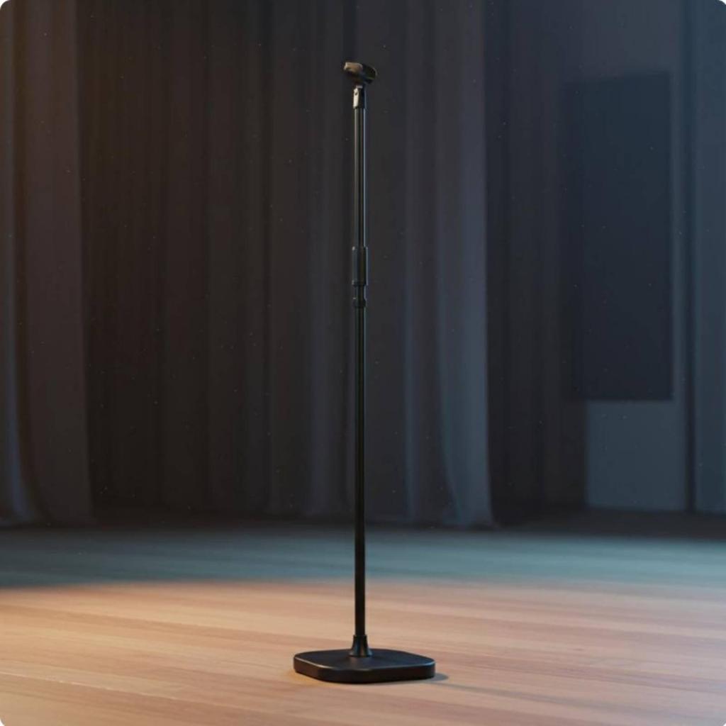 Floor Audio Capture Device Stand 360° Rotation Round Base