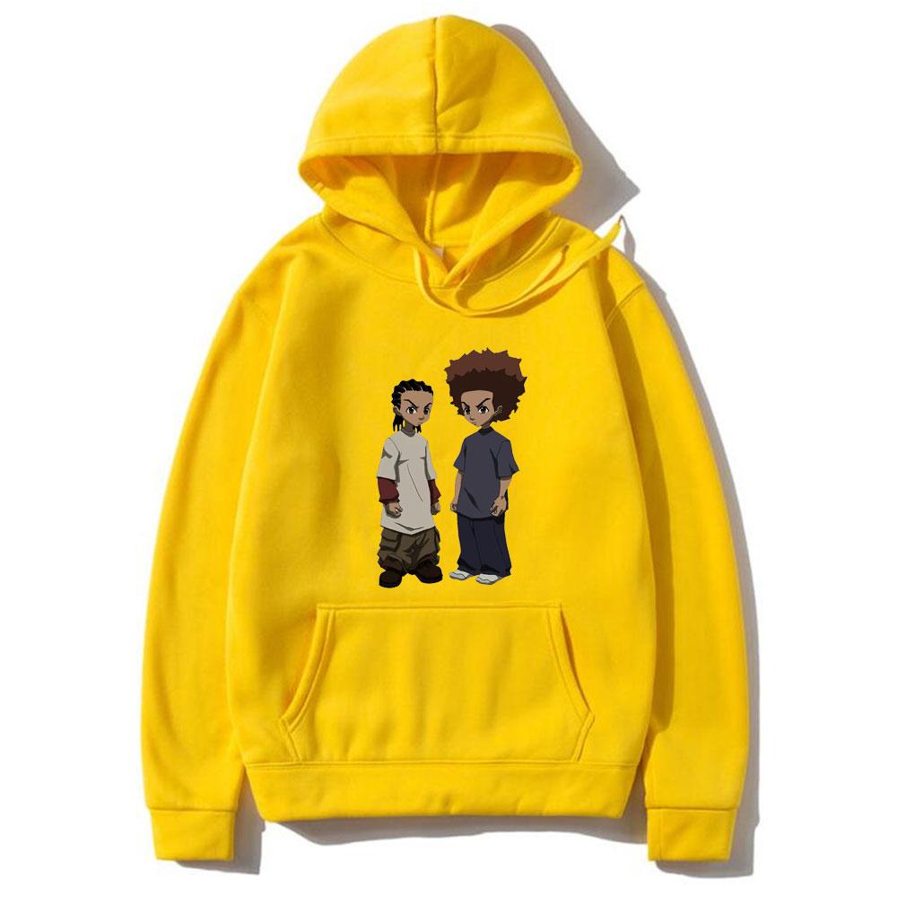 Hoodies The Boondocks Huey and Riley Print Sweatshirts Women Fashion Sweatshirt Harajuku Oversized Hoodie Pullovers Coat