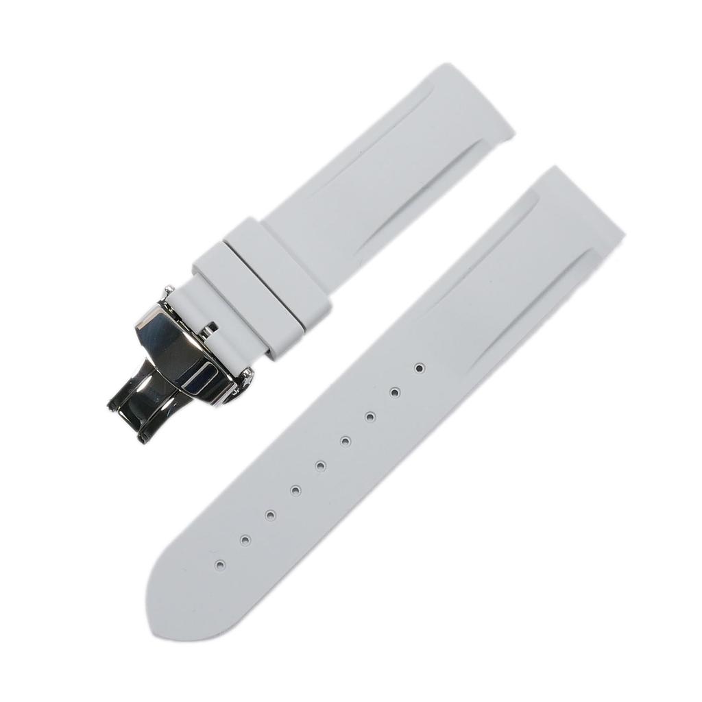 Swatch x OMEGA Exclusive Rubber Strap with D-Buckle (Light Gray)