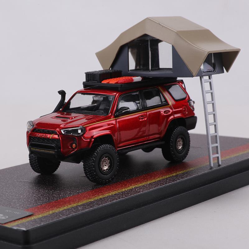 

DiecastTalk GCD 1:64 TOYOTA 4RUNNER 40th Anniversary Overland Die-cast Alloy Simulation Car Model Toy Collectible Ornament красный