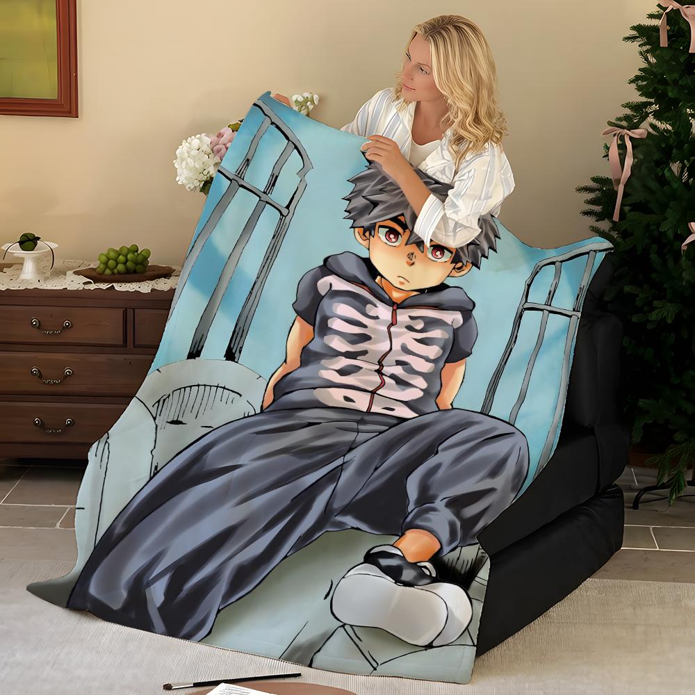 Anime K-Kemono J-Jihen Atılabilen Flanel Battaniye, Yumuşak Sıcak, Dayanıklı ve Yıkanabilir sevimli Havalı
