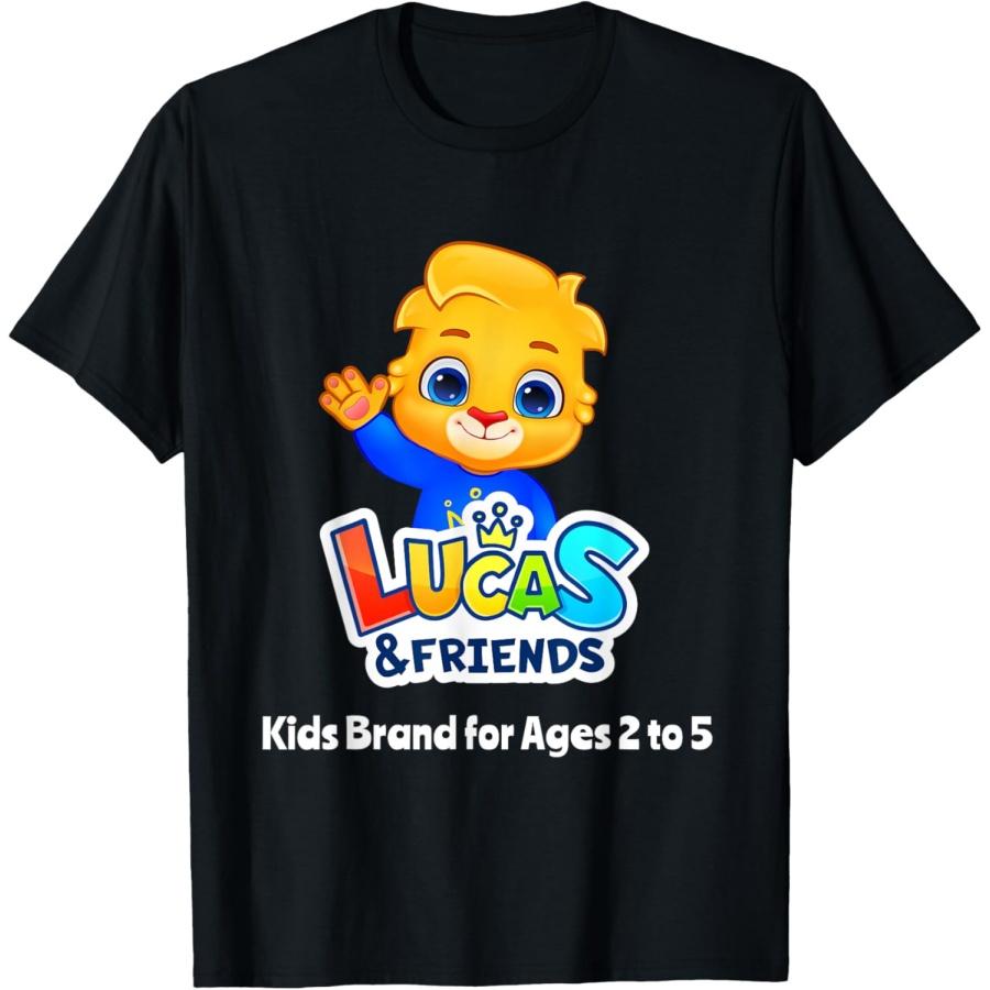 Popular Cartoons for Kids _ Official Lucas & Friends Logo T-Shirt S