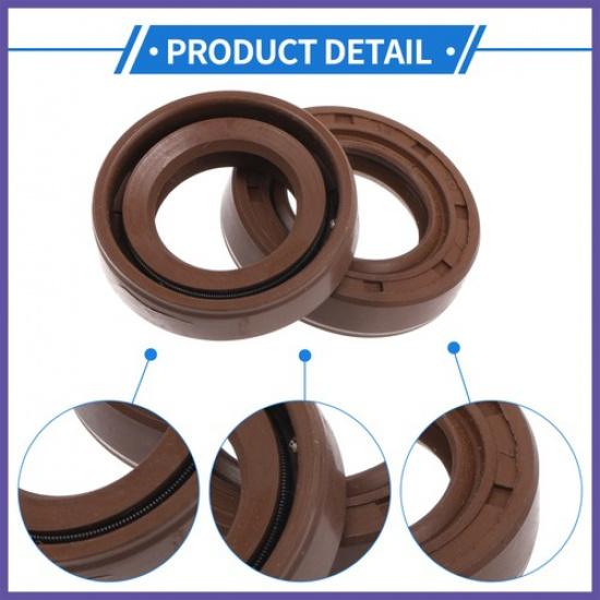 Oil Seal Seal Ring Rotary Shaft Seal FKM Rubber 18X30X7Mm 2 Pcs