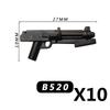 Military Building Blocks MOC Star Movie Characters Solider Figures War Mini Bricks Weapons Accessories Guns Cloak Axe Armor