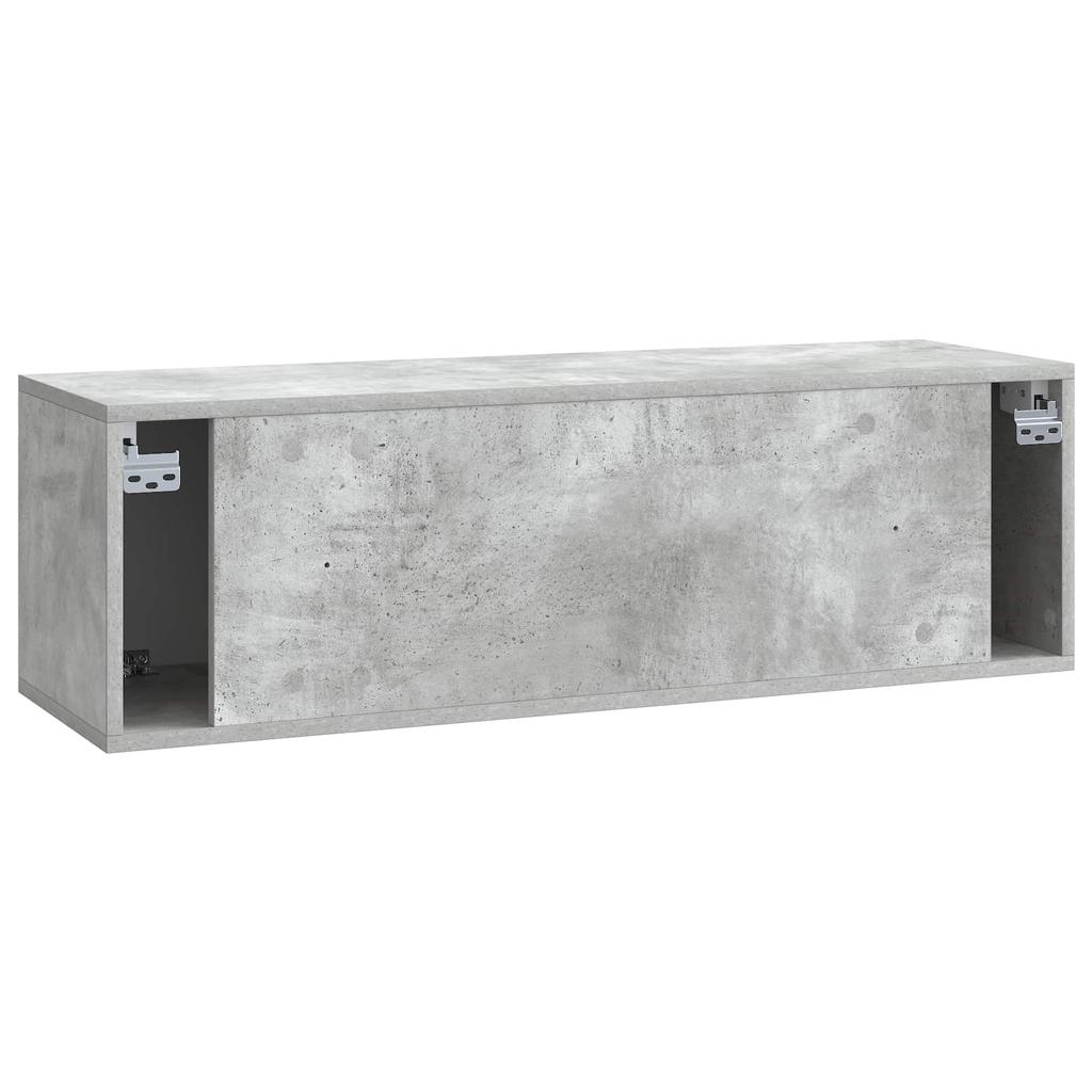 Wall Mounted TV Cabinet Concrete Grey 98 x 31 x 30 cm