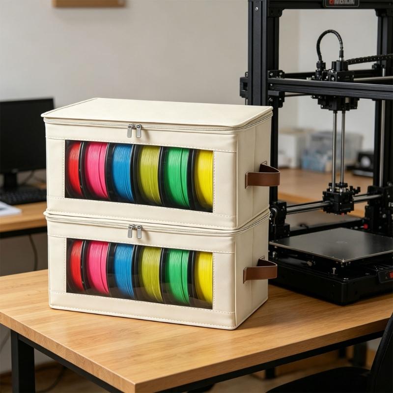 Big Capacity 3D Printer Filament Storage Container Made Of Durable Cloth For Home And Office
