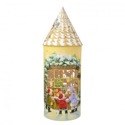 Regal Tidings LED Large Round House Lantern - Toy Shop