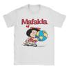 Mafalda Unisex Unisex T Shirts Quino Argentina Cartoon Hipster Tees Short Sleeve Crewneck Tshirts 100 Cotton Graphic Clothes
