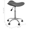 Hairdresser Swivel Stool Gray Artificial Leather