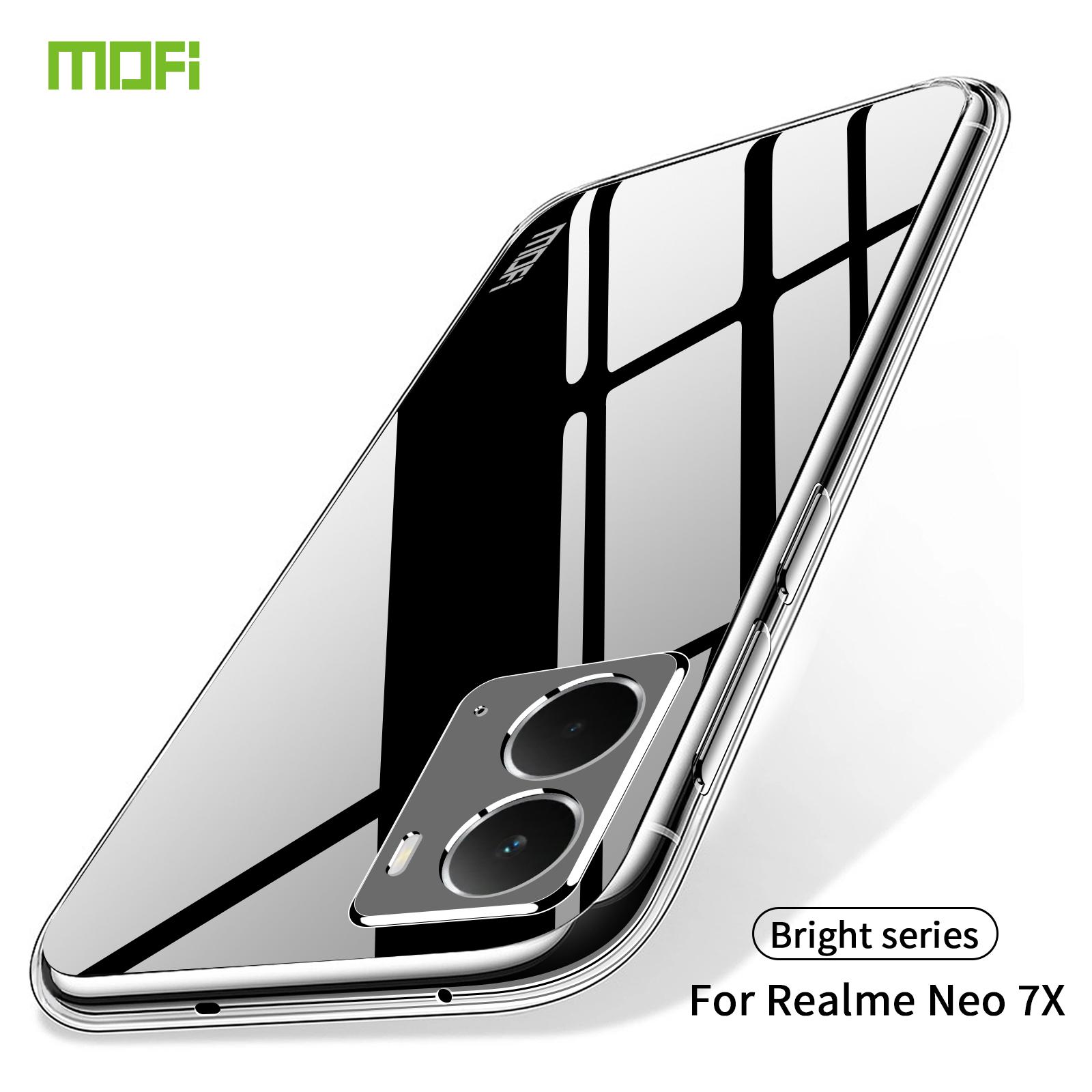 

For Realme Neo7x 5G Clear Phone Case MOFI Ultra-Thin TPU Phone Back Cover Transparent
