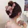 Labella Chiffon Rose Halvuppsatt Hårknut med Hårklämma