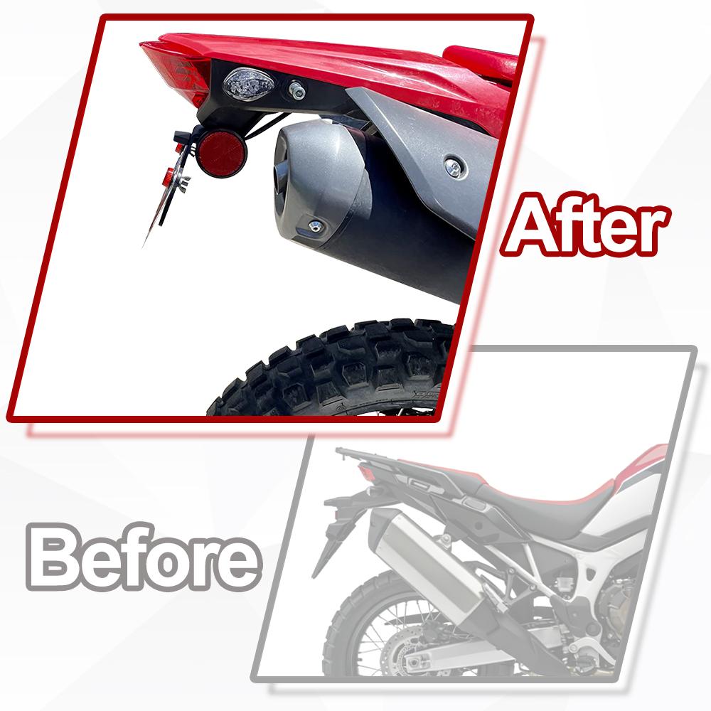 Motorcycle License Plate Holder Rear Tail Tidy Fender Eliminator Registration For Honda CRF300L CRF300Rally CRF300RX CRF300RL