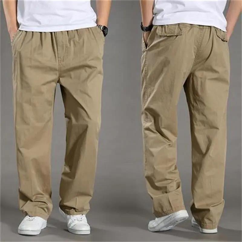 Sommer Freizeithose Herren Übergröße Weite Bein Overalls Mehrere Taschen Gerade Hose Outdoor Lockere Version Sporthose