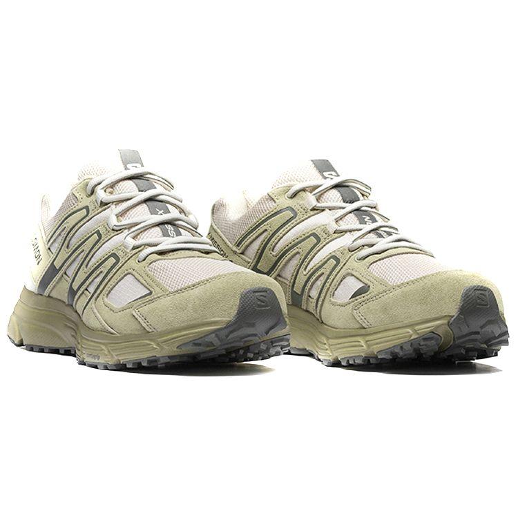 Salomon X-Mission 4 Suede Mesh Shock Absorbing Non-Slip Durable Breathable Low-Top Outdoor Shoes Unisex Shoes Brown 417483