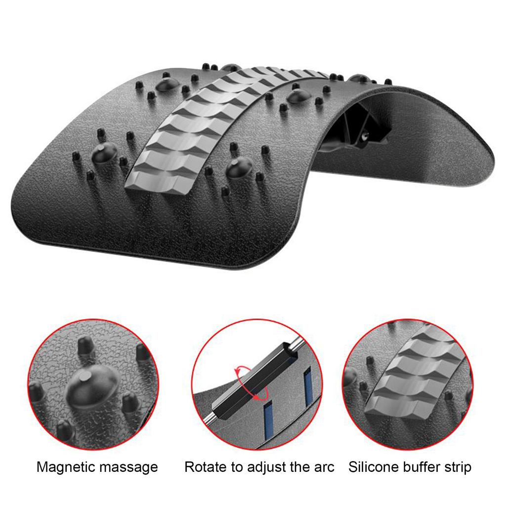 Back Stretcher Adjustable Height Massager For Waist Neck Fitness Lumbar Cervical Spine Cervical Spine Support Massager Equipment