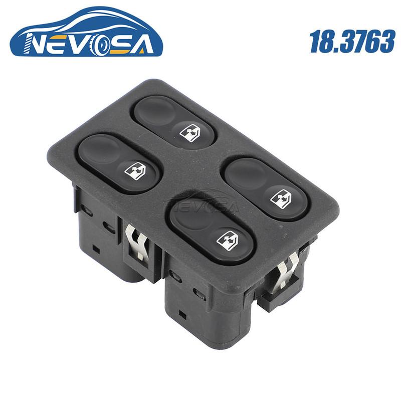 NEVOSA 18.3763 For LADA UAZ VAZ-2115 GAZ-3111 Car Auto Electric Master Window Switch Button 183763 2110-370972-00 2110-3709720