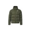 Men's Ess Mid D H Jkt Stay Warm Sports Hooded Down Jacket Olive GT9138