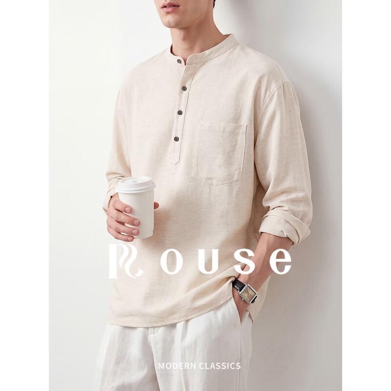 Louse Men's Lyocell Blend Long Sleeve Crewneck Tee