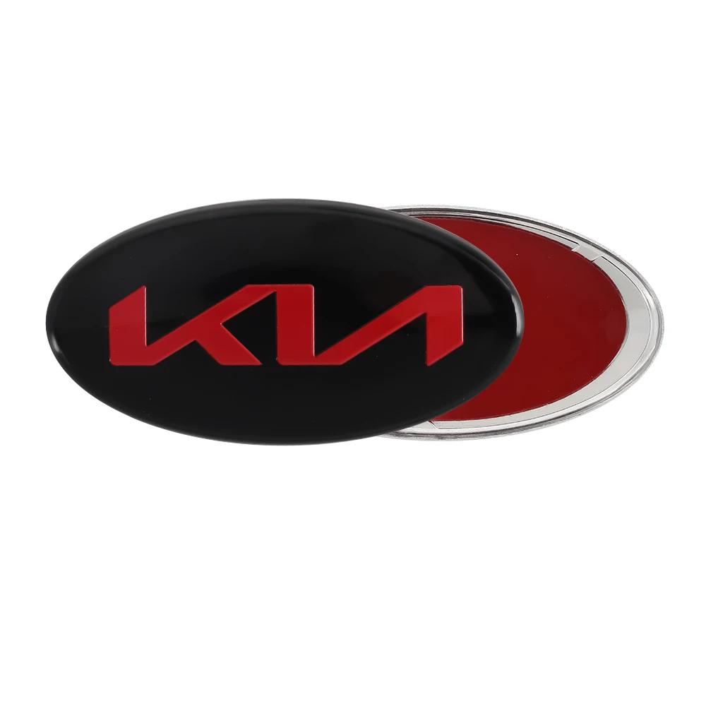 AHX1 61MM 3D Aluminum Auto Steering Wheel Center Emblem Sticker For KIA Sportage Ceed Sorento Cerato Optima GT STINGER Rio Soul Sonic