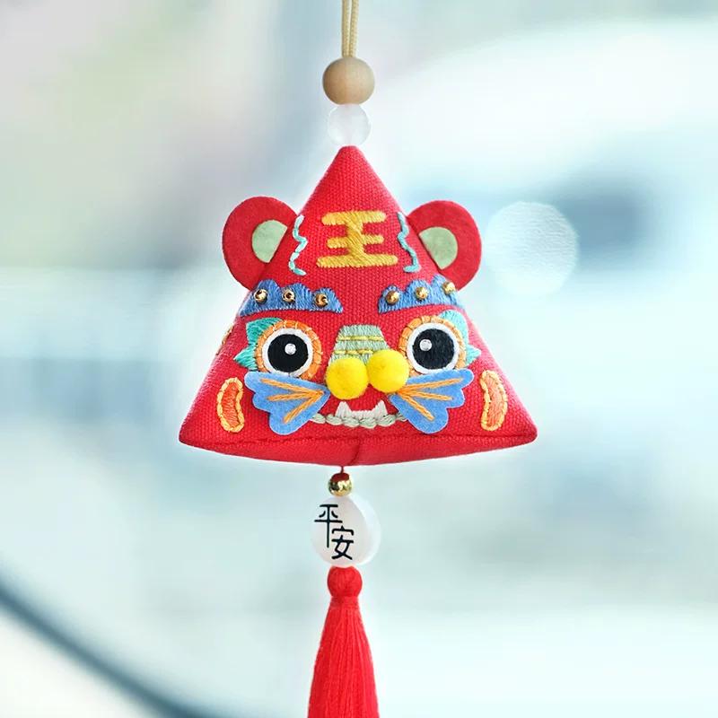 Dragon Boat Festival Sachet Perfume Bag Handmade Embroider DIY Material Package Making Triangle Zongzi Creative Small Pendant Gift