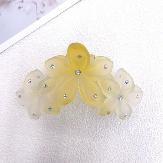 Bauhinia Frangipani High-End Women's Shark Hair Clip