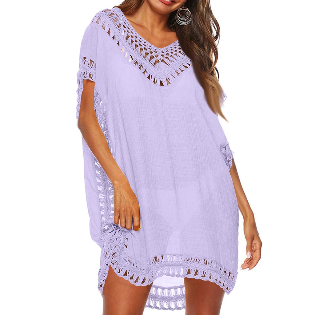 Dames Cover-up Edge Hollow Strand Cover-up Losse Jurk