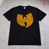 Koszulka Wu Tang Clan Hip Hop Logo Rap Tee Dorośli Dzieci Czarna