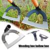 Shovel-shaped Hollow Hoe Weeding Rake Labor-saving Soil Weeding For Farm Hoe Steel Tools Garden V1M8