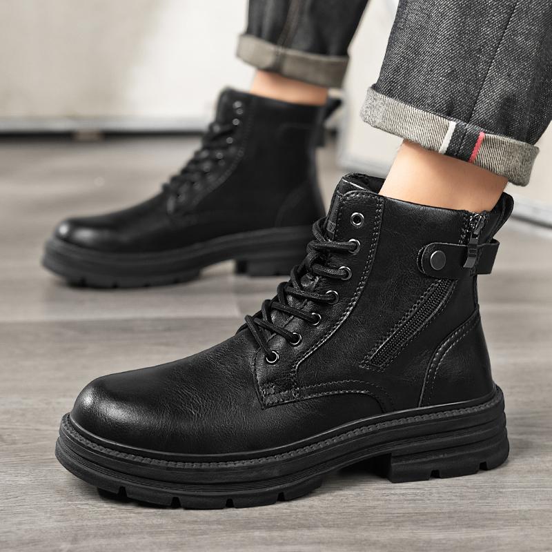 Hot Autumn and winter men's boots Classic British design style Daily Business Office Outdoor leisure party Quality Brown shoes