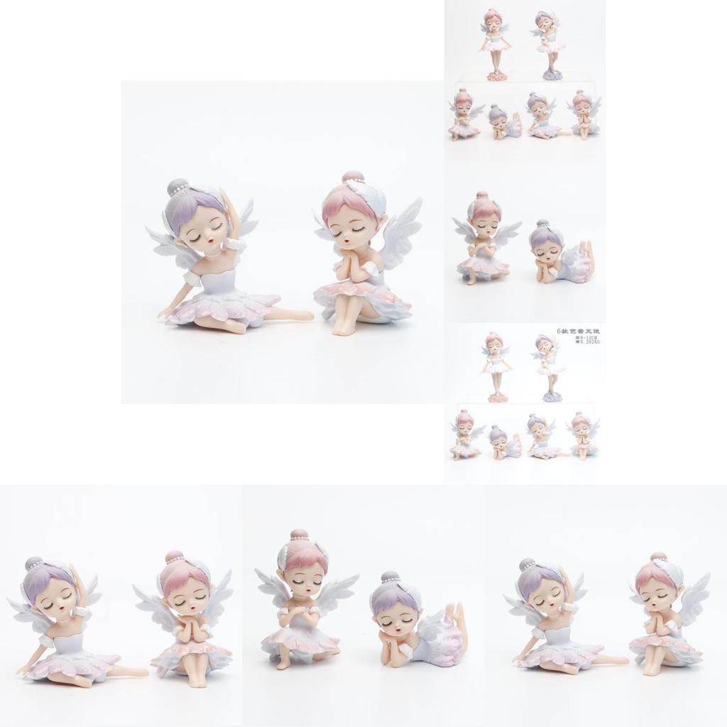 Charming Blind Box Pvc Ballet Angel Model For Desk Or Cake Decoration