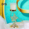 Eid Ramadan Moon Shape Candle Holder Rustproof Corrosion Resistant Candlestick Holder Ramadan Centerpiece Decoration