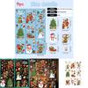Grinch Christmas Static Cling Snowflake Stickers Set For Holiday Decor With Pvc Material