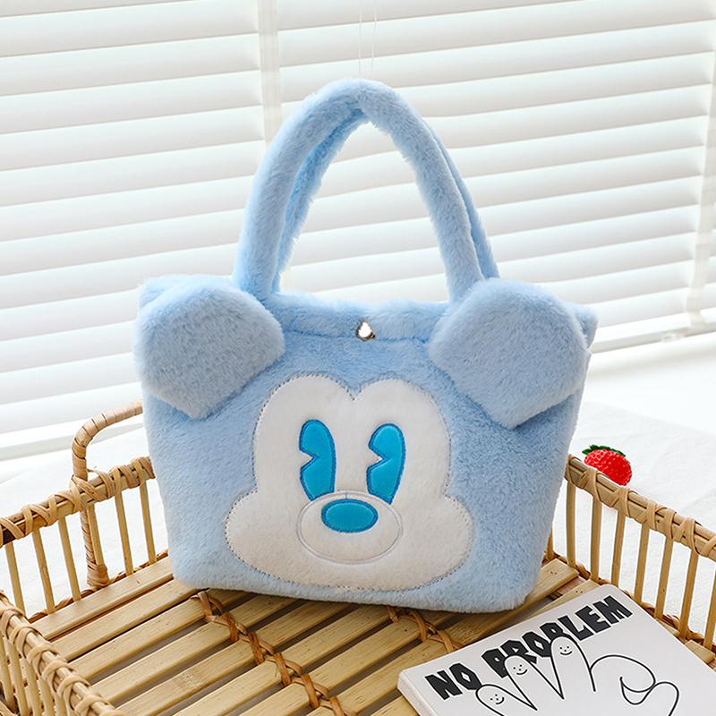 Plush Bag Cartoon Animal Large Capacity Handbag Cute Cinnamon Storage Handbag Women'S Birthday Gifts