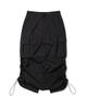 Moa Shirred Cargo Maxi Skirt (Charcoal)