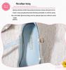 Girls' Blue Crystal Princess Heels - Spring/Autumn Non-Slip Fashion Shoes with Flower Detail for Kids