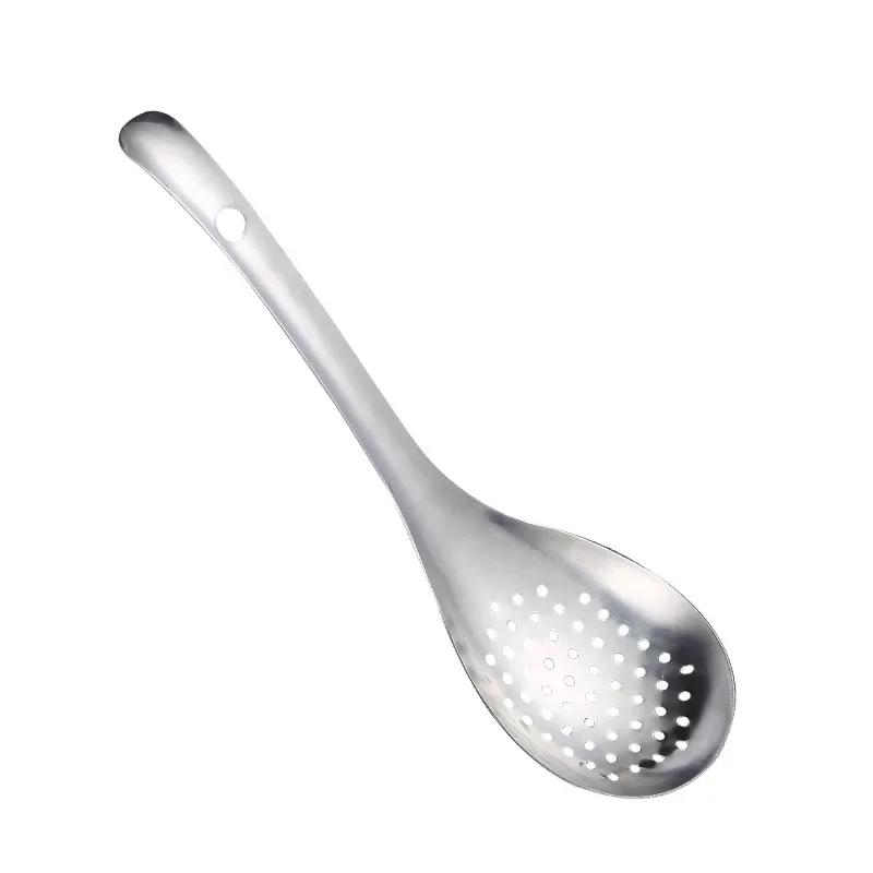 304 Stainless Steel Strainer Spoon Kitchen Colander Spoon Spoon Filter Strainer Food ScoopPerforated Skimmer Colander