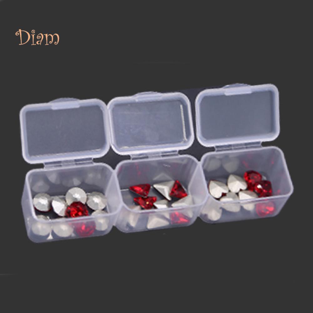 Fetong 56 Grid Clear Storage Case Nagel Schmuck Werkzeugkasten mit Deckel Display Container