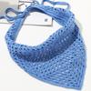 Women Turban Crocheted Headband Solid Color Headwear Knitted Hairband Girls Vacation Photo Prop Lady Turban