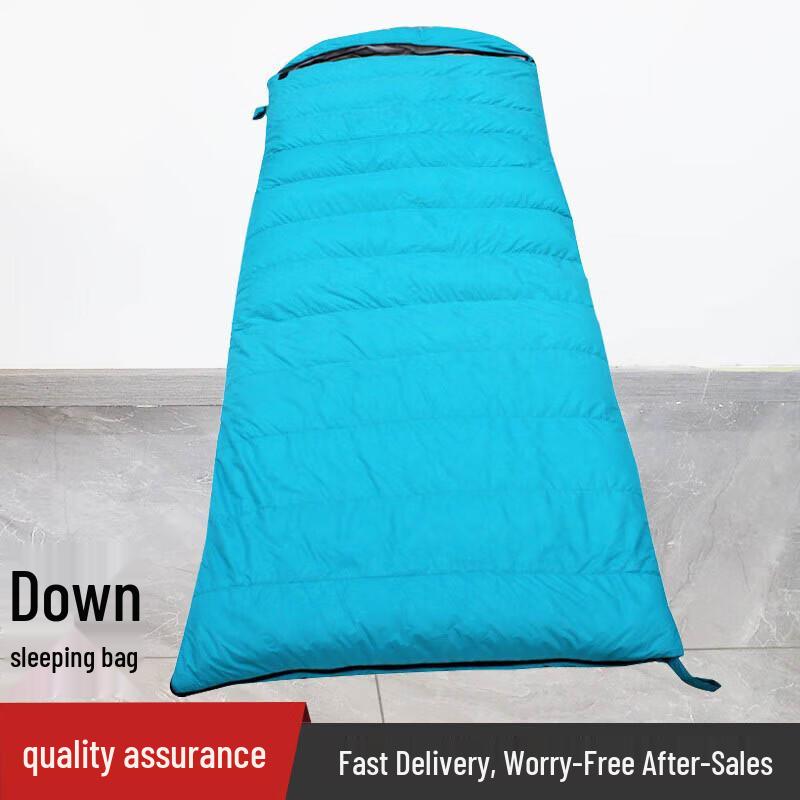 Explorer Thickened Hooded Envelope Down Sleeping Bag