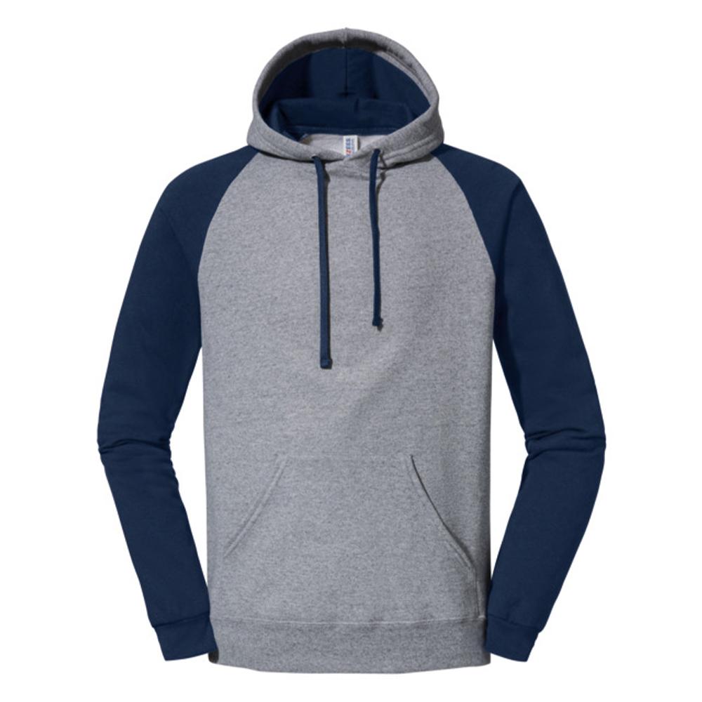 Jerzees Mens Colour Block Nublend Raglan Hoodie