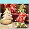 Christmas Tree Pattern Plush Pillows Cushions For Holiday Decor Gift Home Office