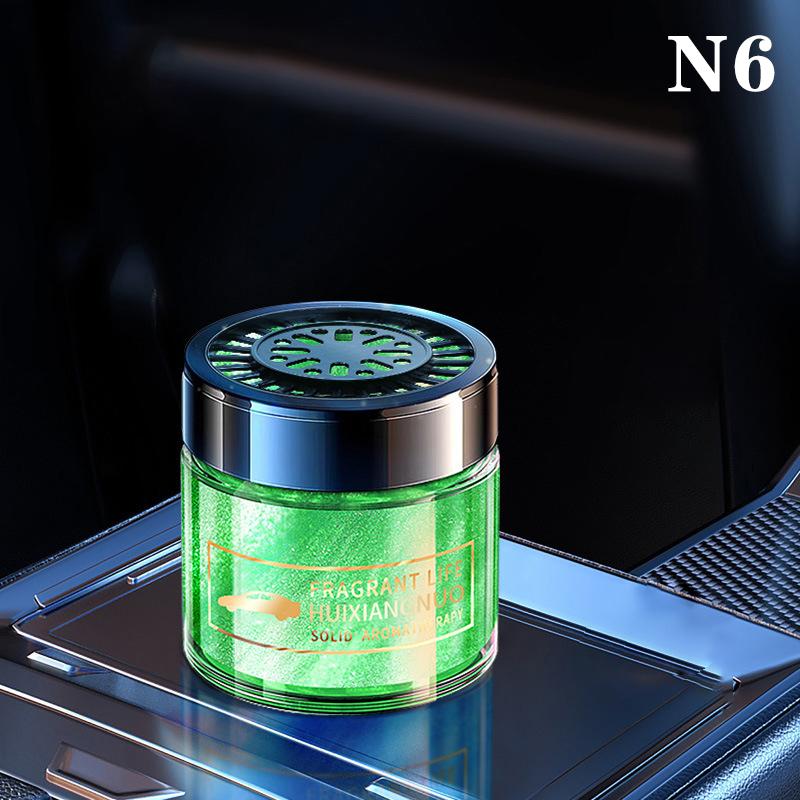 High-End Car Aromatherapy Air Freshener With Flowing Sand Solid Fragrance Seat Decoration Car Logo Design