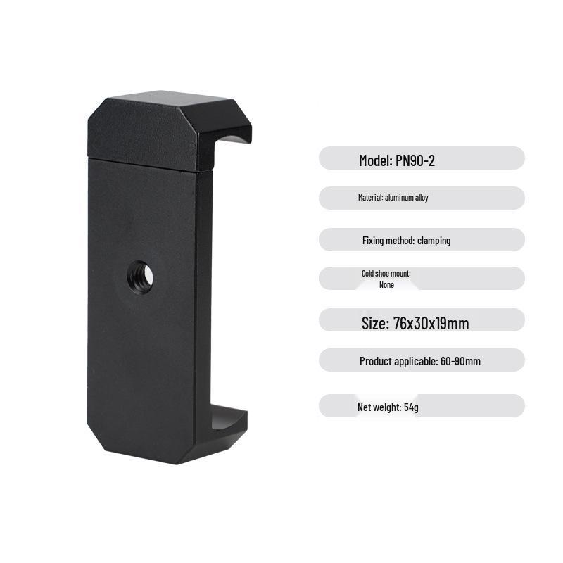 

Aluminum Alloy Selfie Stick Tripod: Vertical/Horizontal Shooting, Metal Phone Clip, Cold/Hot Shoe Mount for Vlog & Live Broadcast