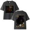 Singer French Damso Beyah Tour 2026 Fashion Vintage Washed Summer Short Sleeve T Shirt Men's Women Hip Hop Loose Tshirt 1822