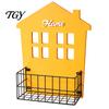 Charming Wall Shelves for Fairy Tale Style Wooden House Shape Shelf, Decorative Metal Storage Rack, Creative Sturdy And Wood Floating