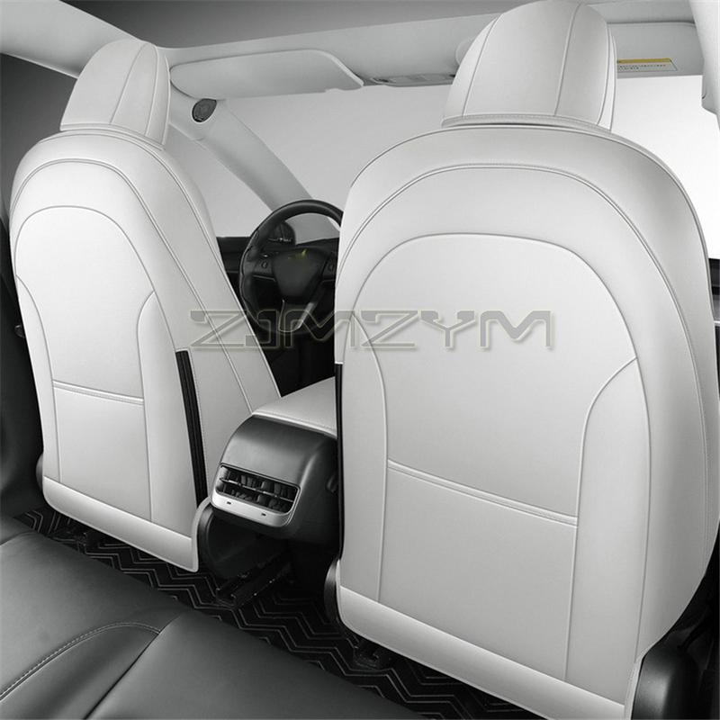 Car Seats Cover For Tesla Model 3 Y Napa Leather Full Surround Style Multicolor Car Modified Interior Accessories