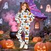 Kids Hoodie and Pants Set Halloween Print Pullover Sweatshirt for Boys Girls