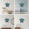 Wall Clock Coastal Turtle Easy to Hang for Bedroom